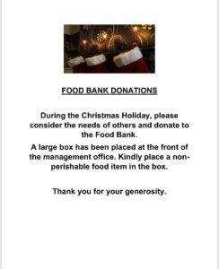 Christmas Donation Box